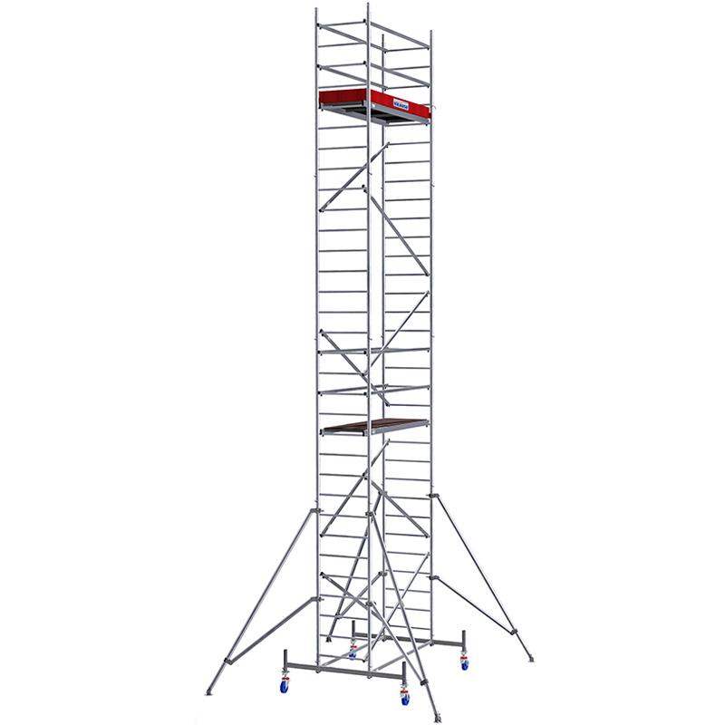 Schela Protec 0,6 x 2m, aluminiu, inaltime lucru 9,3m (0+1+2+3+Roti)