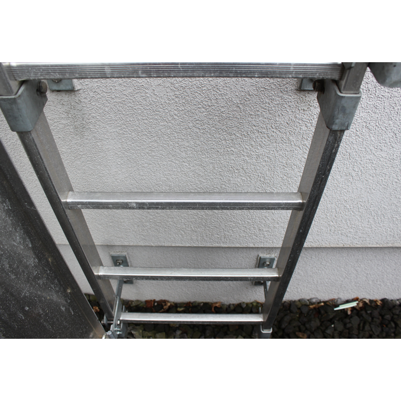 Scara KRAUSE de acces / evacuare / incendiu, aluminiu, 18,76 m