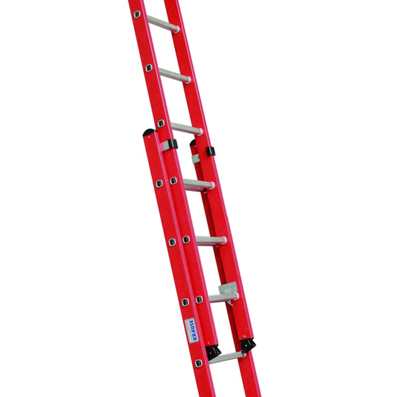 Scara culisanta cu sfoara electroizolanta, laterale fibra de sticla, 16 trepte, max 1000V
