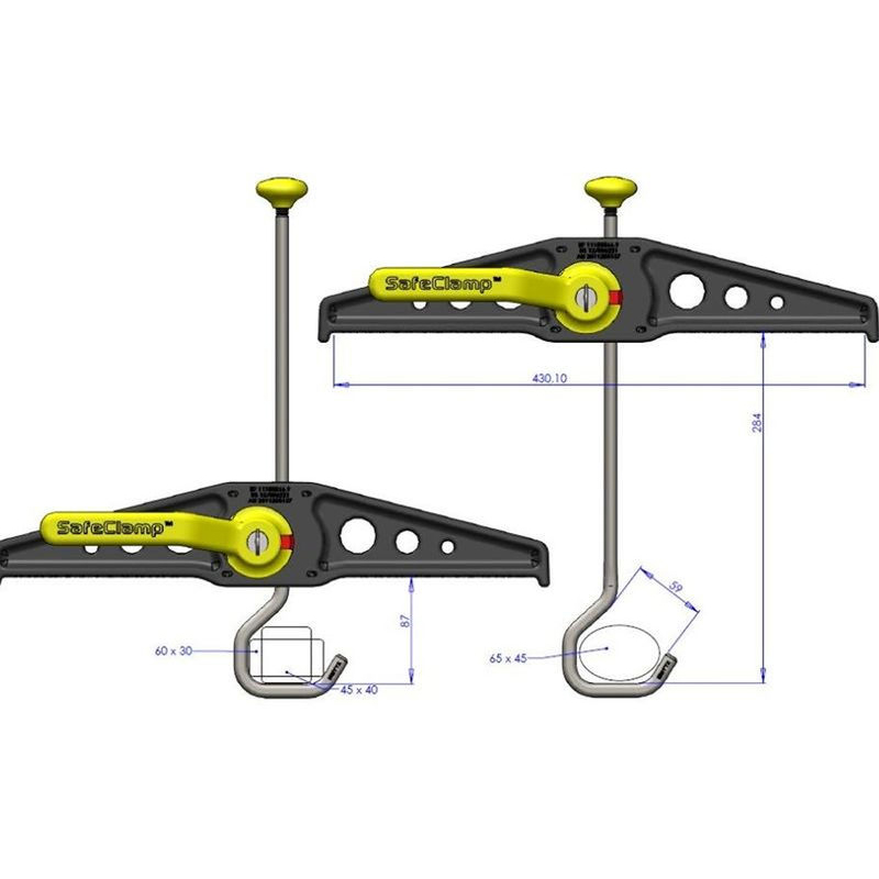 Rhino Safe Clamp RAS 21, set fixare scara pe masina