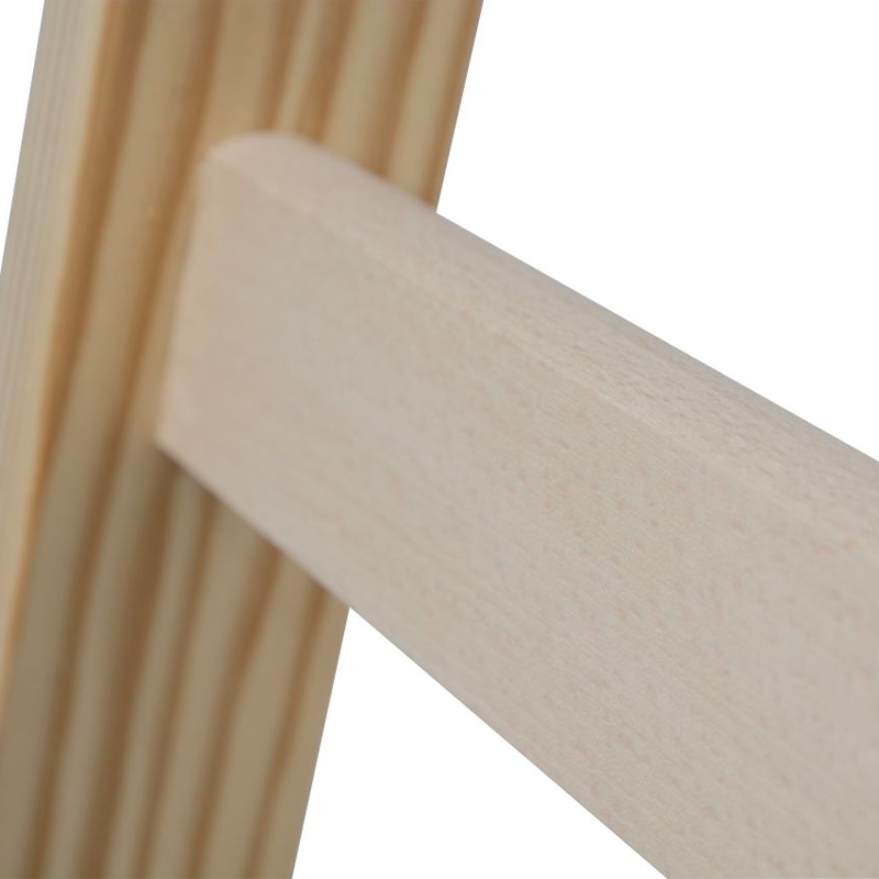 Scara de lemn dubla cu trepte pe ambele parti, 2x5 trepte