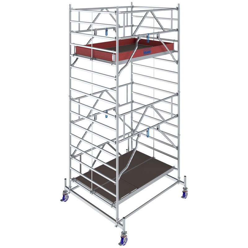 Schela mobila Stabilo S50 1,5 x 2m, aluminiu, inaltime lucru 5.4m, inaltime max. platforma 3.4m