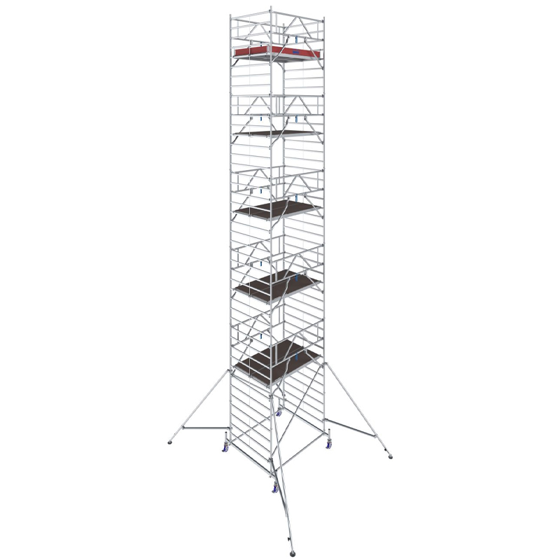 Schela mobila Stabilo S50 1,5 x 2m, aluminiu, inaltime lucru 12.4m, inaltime max. platforma 10.4m