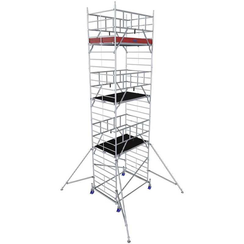 Schela Protec XXL 1,2 x 2m, aluminiu, inaltime lucru 8,3m, inaltime max. platforma 6,3m