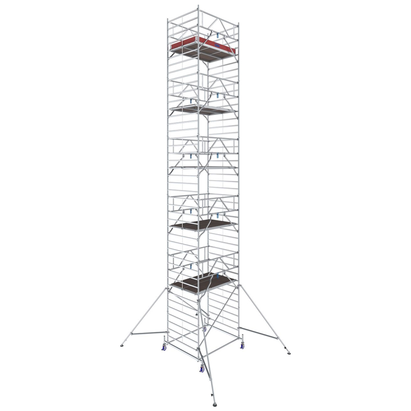 Schela mobila Stabilo S50 1,5 x 2m, aluminiu, inaltime lucru 12.4m, inaltime max. platforma 10.4m