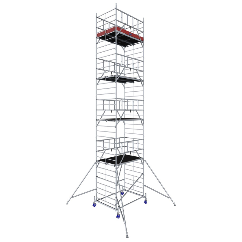 Schela Protec XXL 1,2 x 2m, aluminiu, inaltime lucru 10,3m, inaltime max. platforma 8,3m