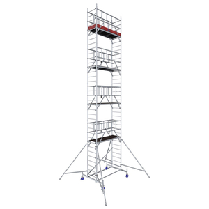 Schela Protec 0,6 x 2m, aluminiu, inaltime lucru 10.3m, inaltime schela 9.45m, inaltime platforma 8.3m (0+1+4+(3*3)+(4*Stabilizatoare))